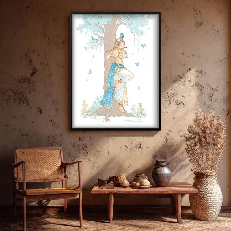 Lord Krishna Keshav Charming Archival Paper Wall Art media 1