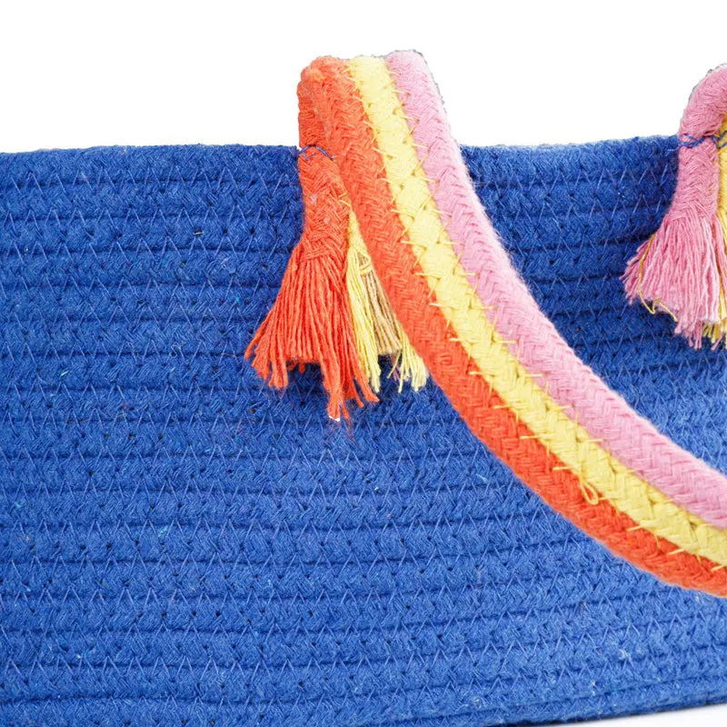 Tidy Twist Cotton Storage Basket Blue media 3