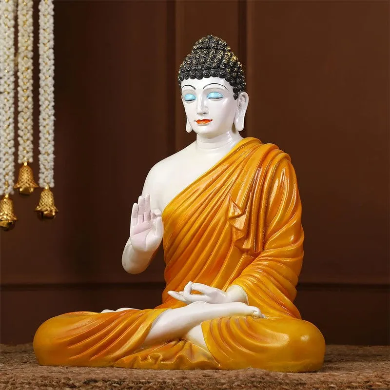 BuddhaBloom Serenity Marble Idol - Yellow media 4