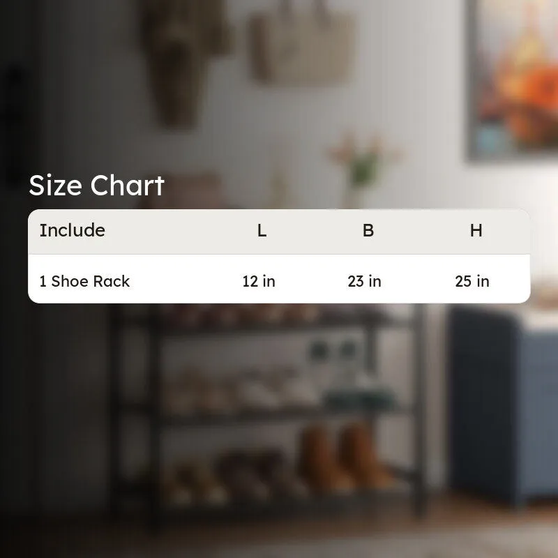 Reliable Metal Shoe Rack - Black,Brown media 9