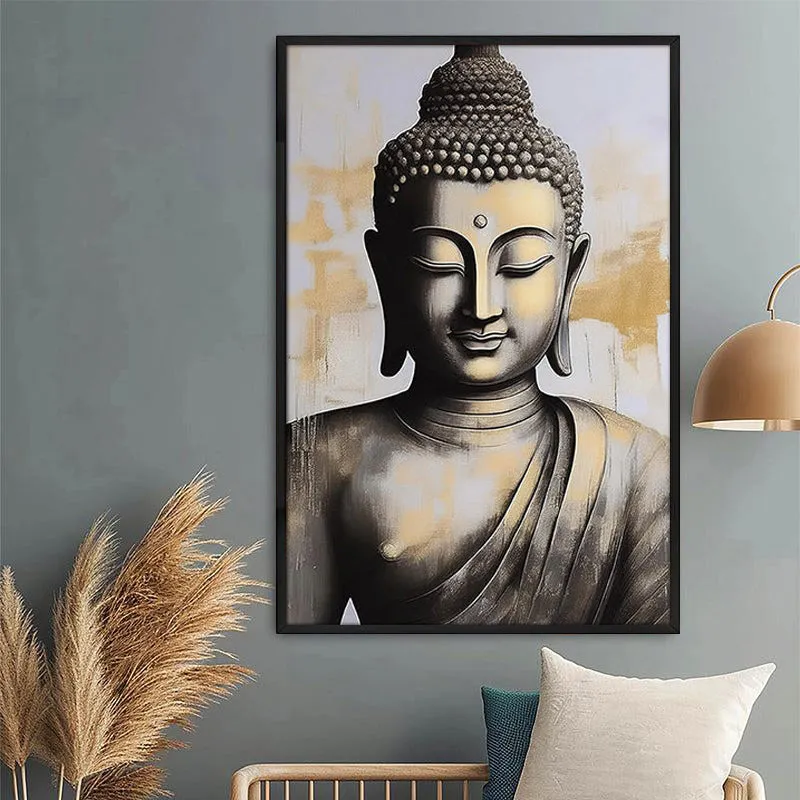Sublime Smile Wall Painting With Frame media 1