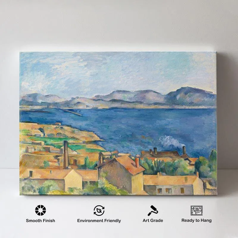 Marseille Canvas Painting - Paul Cezanne - Gallery Wrap media 4