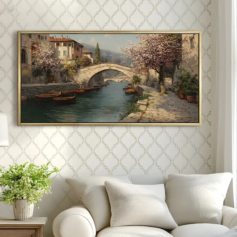 Spring Passage Canvas Wall Painting With Frame media 4