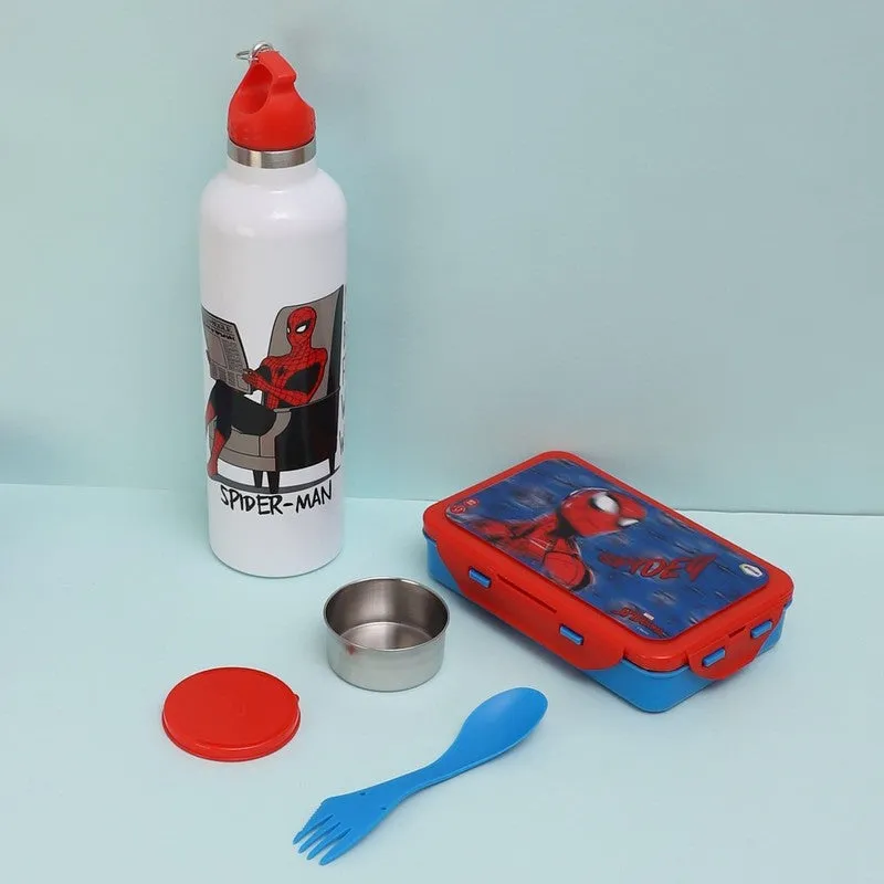 Spidey Relax Lunch Box 700 ML With 600 ML Water Bottle - Two Piece Set media 6