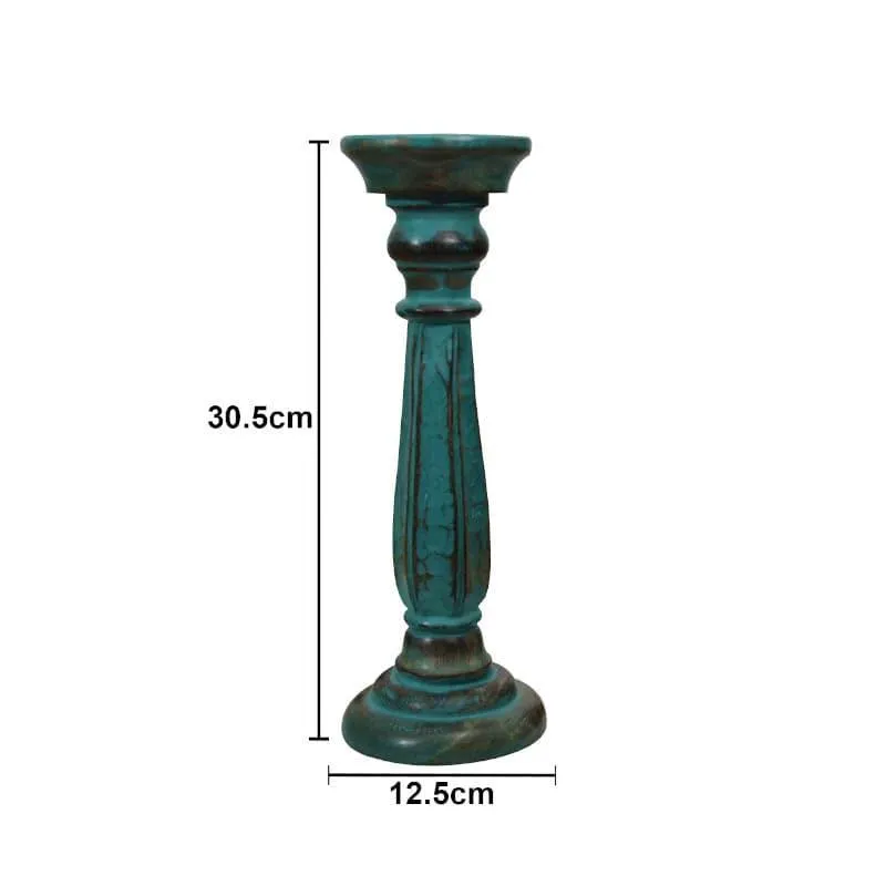 Oceane Wooden Candle Stand - Short media 3