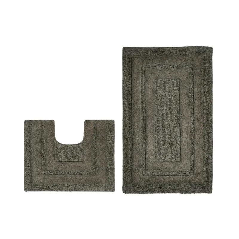Aqualoom Anti skid Bath Mat (Olive Green) - Set Of Two media 4