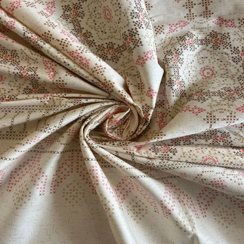 Nooraya Cotton Bedsheets (Beige) - 400 TC media 4
