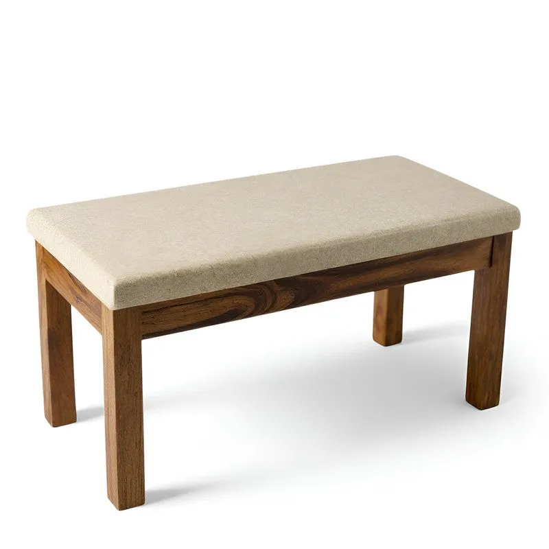 Fexon Sheesham Wooden Bench - Beige media 5
