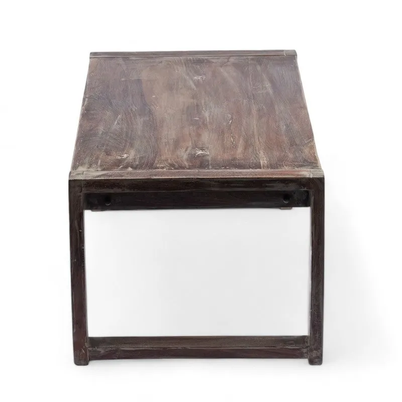 Zexon Sheesham Wooden Center Table - Grey media 5