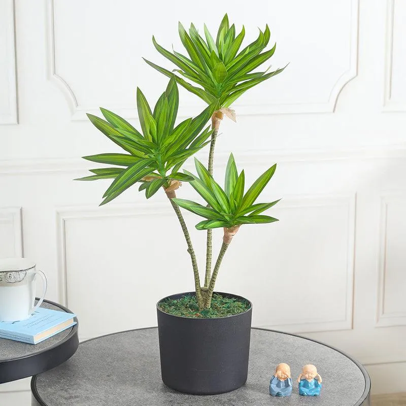 Verdant Escape Artificial Plant With Black Plastic Pot media 3