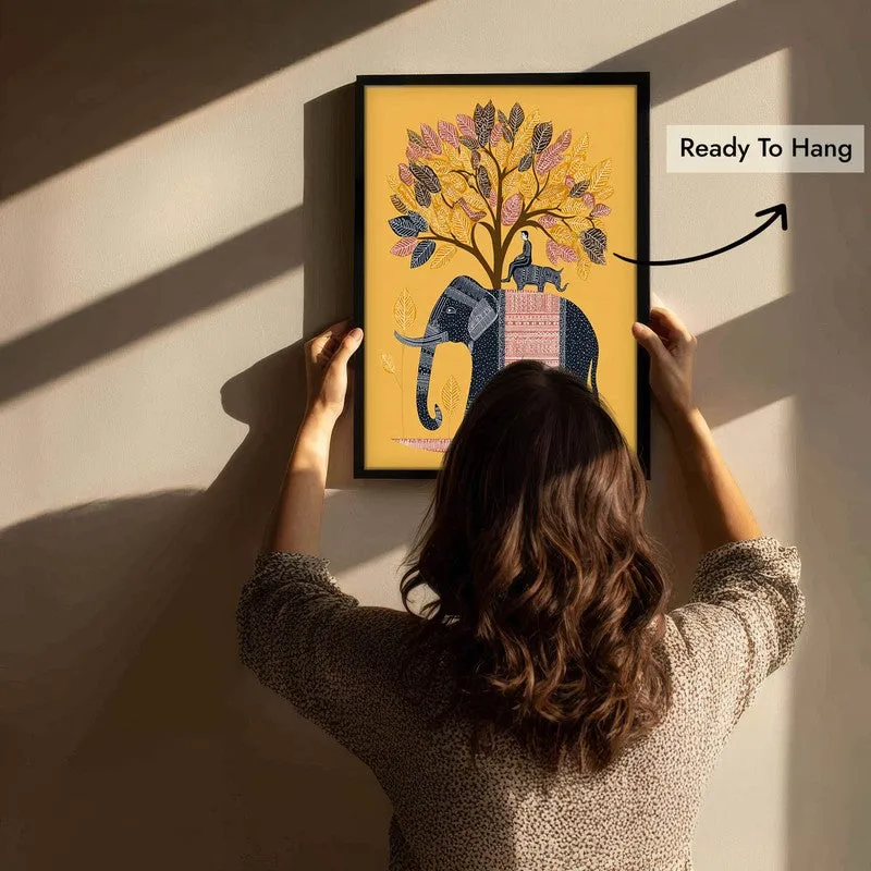 Gajtara Canvas Wall Painting With Black Frame media 9