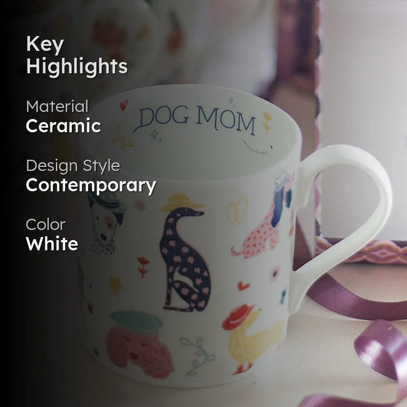 Dog Ceramic Coffee Bone China Coffee Mug (300 mL) media 2