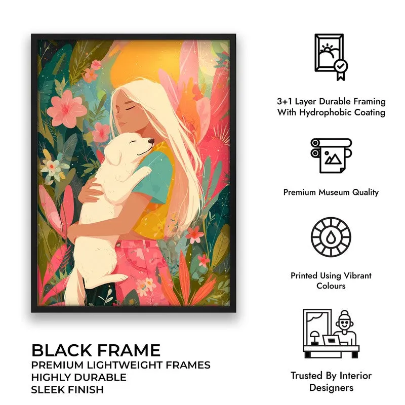 Wild Tender Canvas Wall Painting - Black Frame media 9