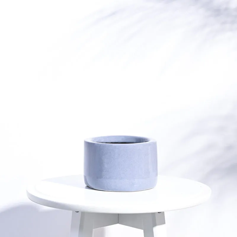 Ugaoo Lilac Stories 6021 Grey Ceramic Pot media 1
