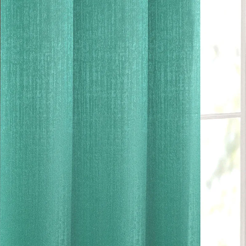 Saral Home Auriel Blackout Curtain - Teal media 5