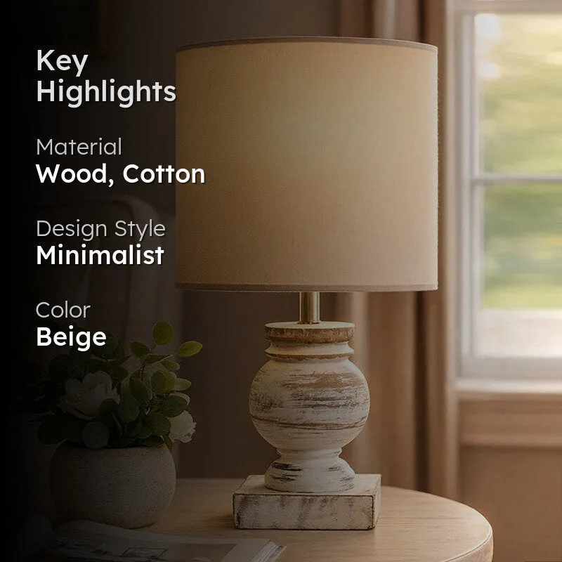 MonoShine Light Wooden Table Lamp media 2