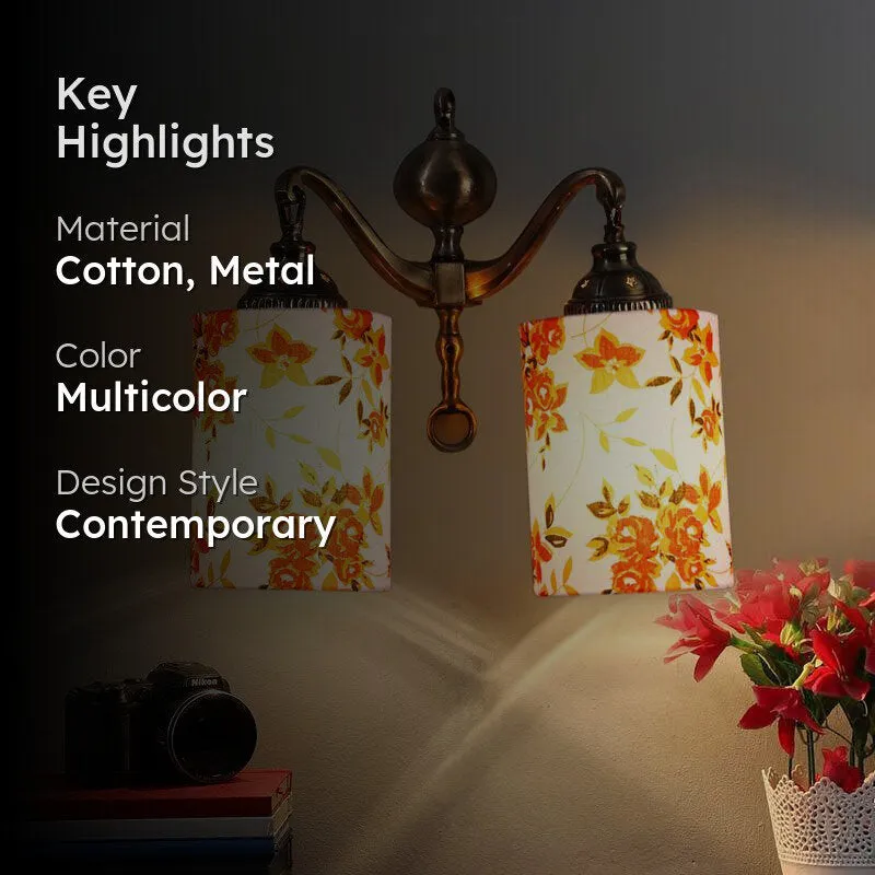 EverGlow Cylindrical Printed Metal Wall Lamp media 2