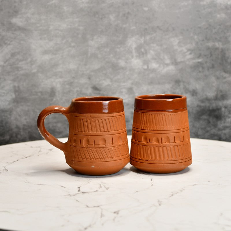 Hearthside Terracotta Coffee Mug (440 mL Each) - Set Of Two