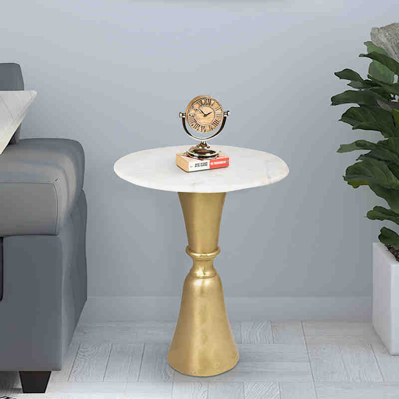Stona Curve Aluminium Side Table