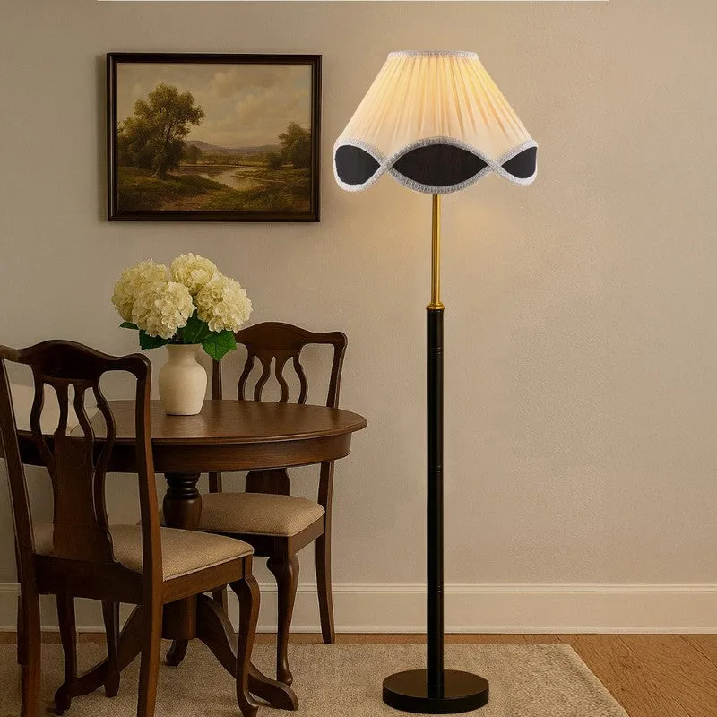 Terra Light Wooden Floor Lamp - White media 3