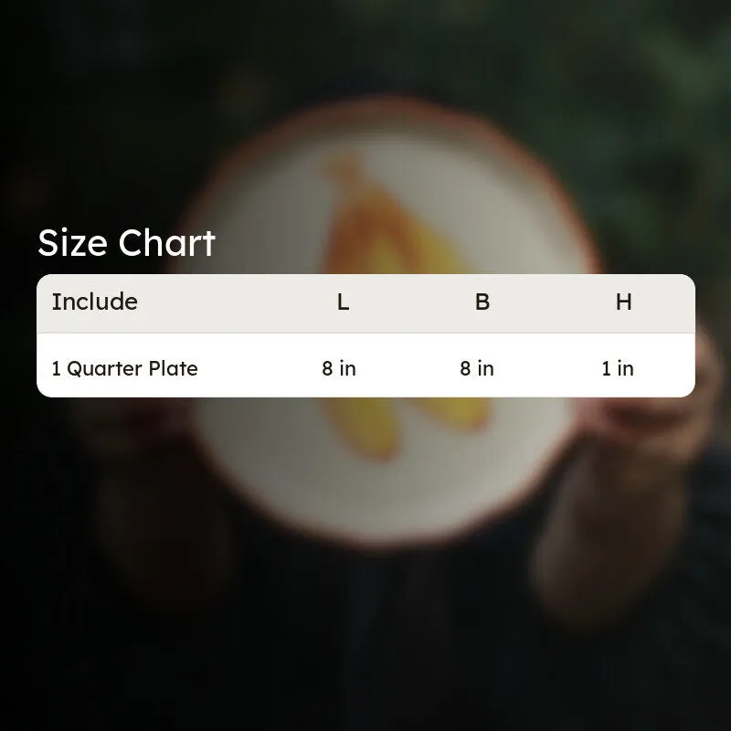 Ba-Banana Ceramic Quarter Plate - 6