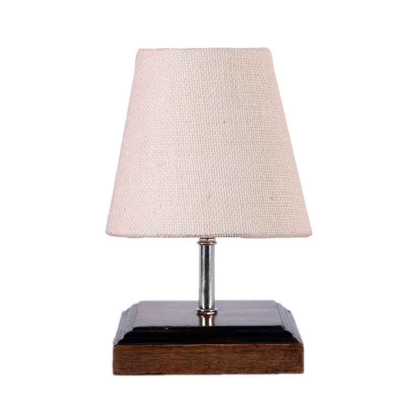 Niksha Jute Table Lamp - White,Brown media 4