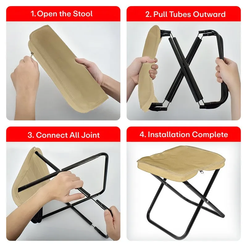 Rioware SoftSeat Steel Compact Stool - Beige media 6