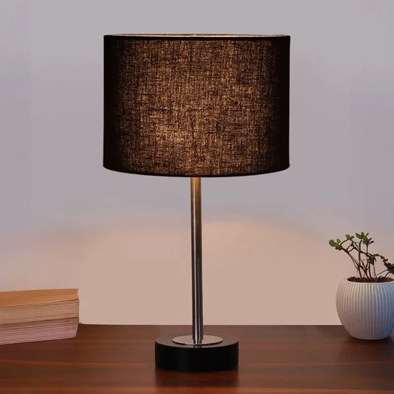 Cotin I Rodin Wooden Table Lamp - Black,Silver media 2