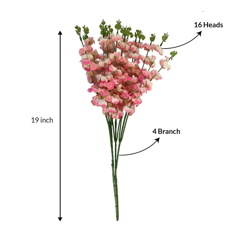 Faux Ansita Artificial Flower Stick - Set Of Two media 6