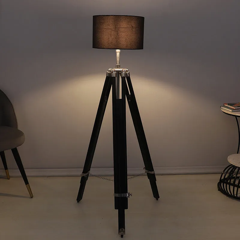 Lucciola Solid Tripod Floor Lamp - Black media 1