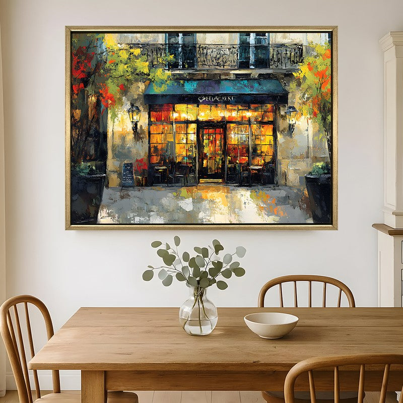 Amberique Canvas Wall Painting With Frame