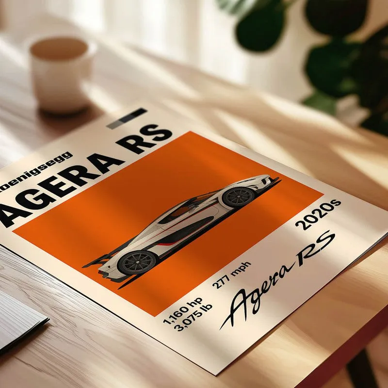Agera RS Performance Wall Poster media 4