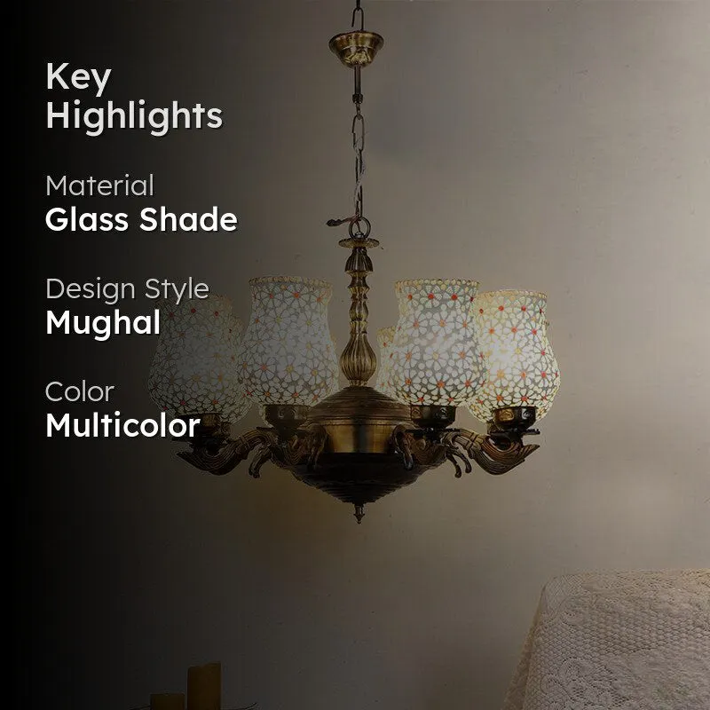 Dinara Vilona Mosaic Golden Antique Ceiling Lamp media 2