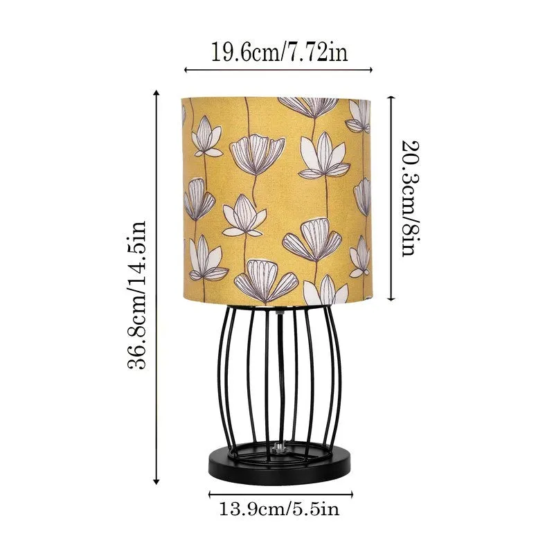 CrownGlow Premium Metal Table Lamp - Yellow,Black media 7