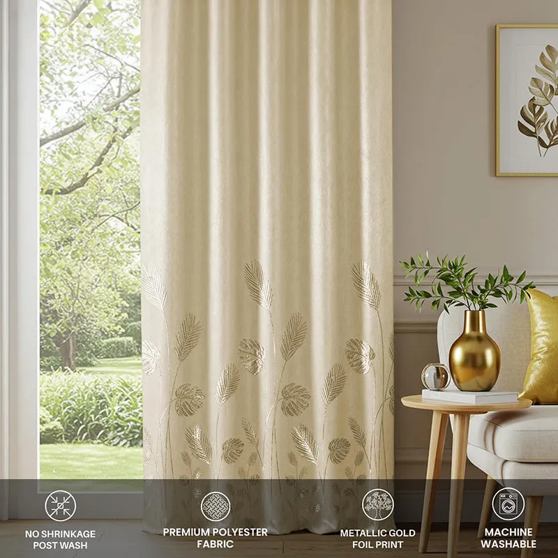 Aurika Cotton Curtain - Beige media 4