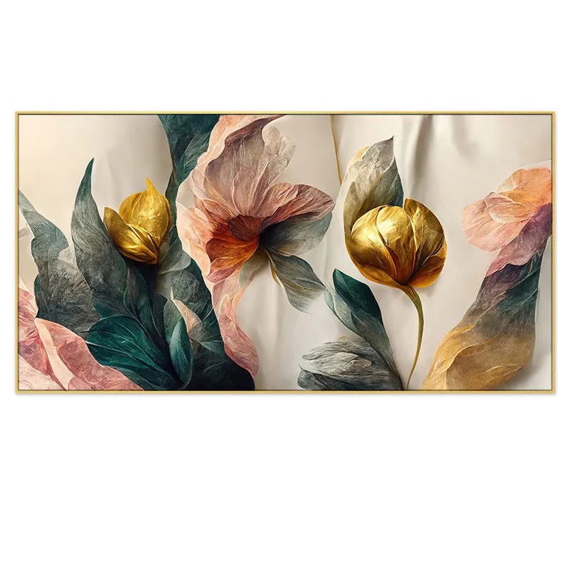Serenity Sensation Floral Wall Painting media 4
