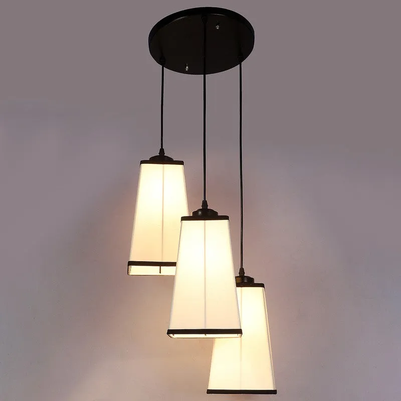 Shadowlux Triple Metal Ceiling Lamp - White & Black media 6
