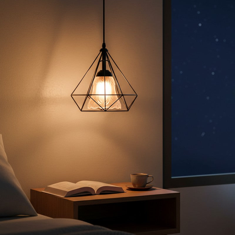 Geometric Glow Glass Ceiling Lamp media 3