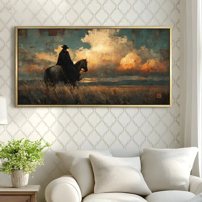 Borderland Canvas Wall Painting With Frame media 4