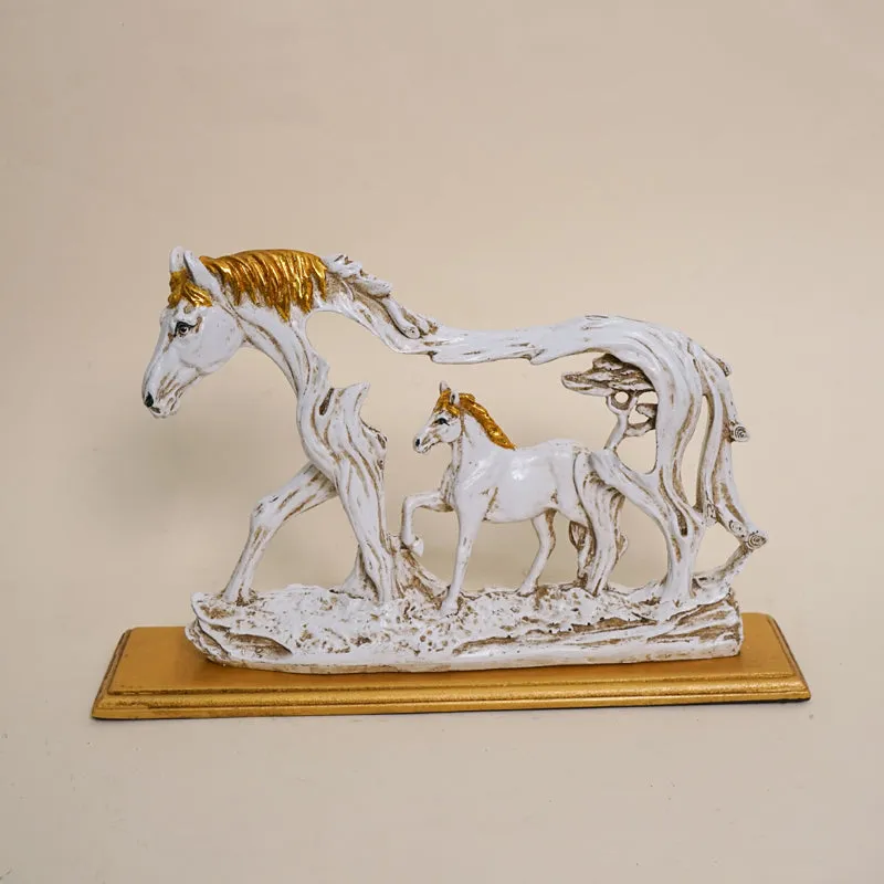The Stallion Duo Resin Show Piece media 1