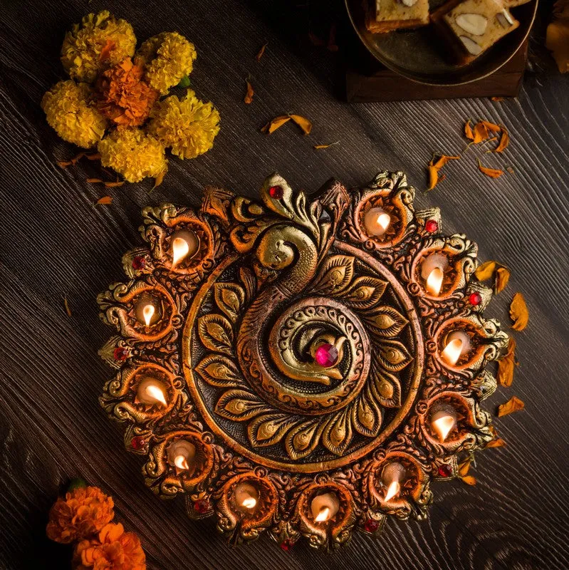 Peacock Glory Diya media 1