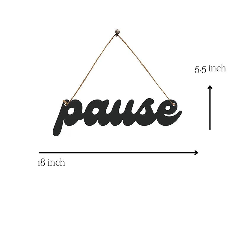 Pause Mild Steel Wall Accent media 5