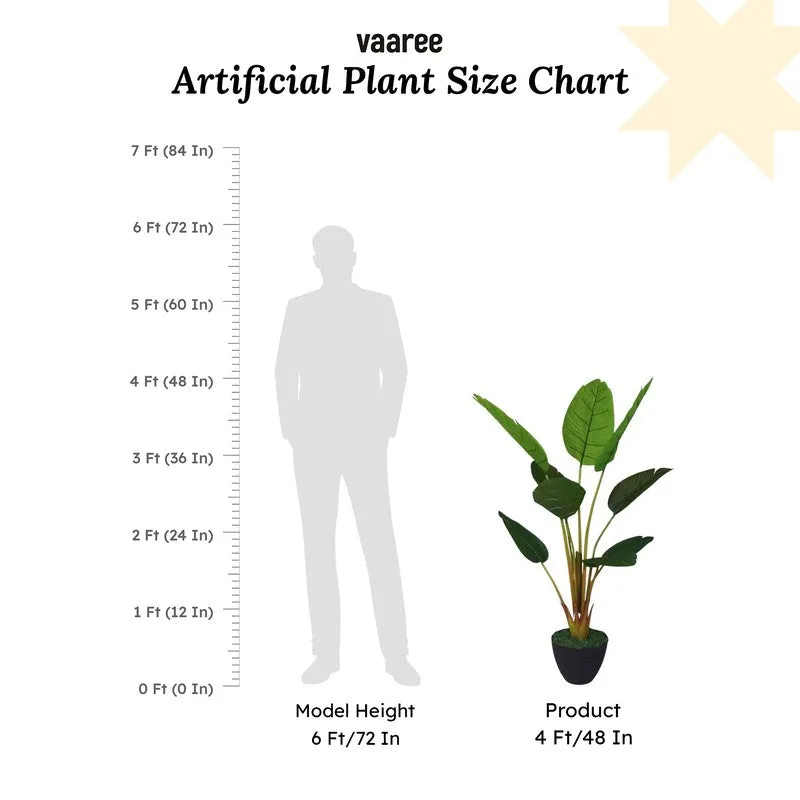 Artificial Travellers Palm Plant Without Pot - 3.9 Feet media 8