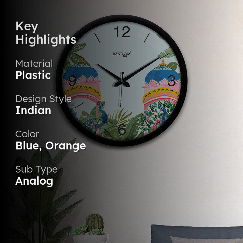 Kanishka Peacock Analog Wall Clock media 2