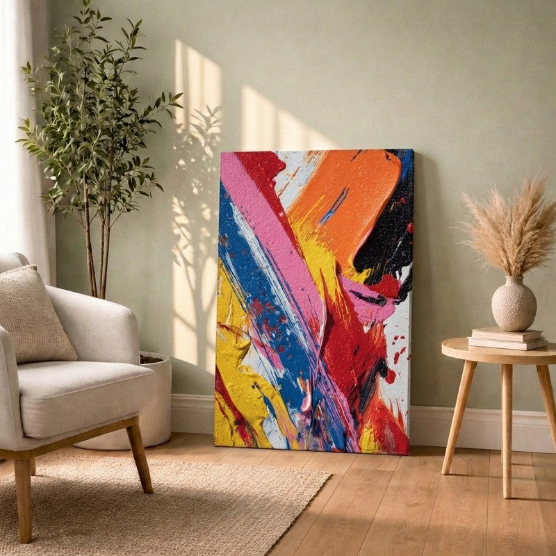 Urban Pulse Abstract Canvas Wall Art