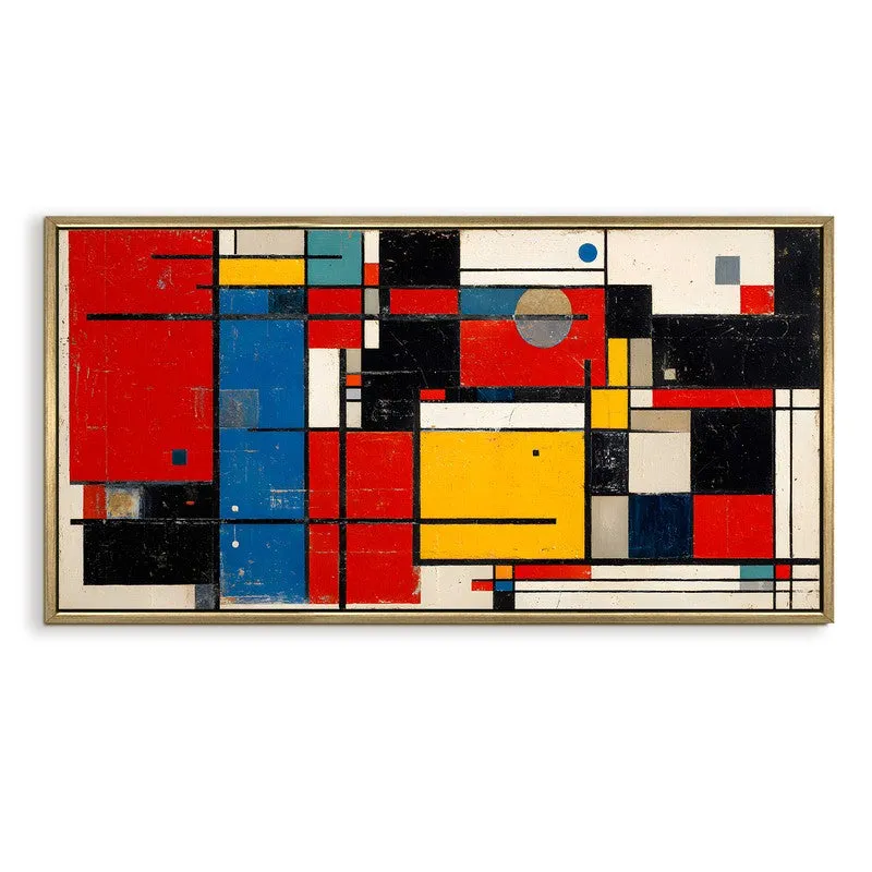 Chromatic Balance Canvas Wall Painting With Frame media 3