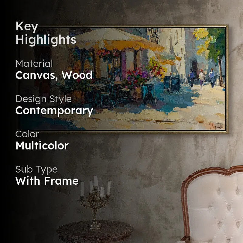 Bloomed Silence Canvas Wall Painting With Frame media 2