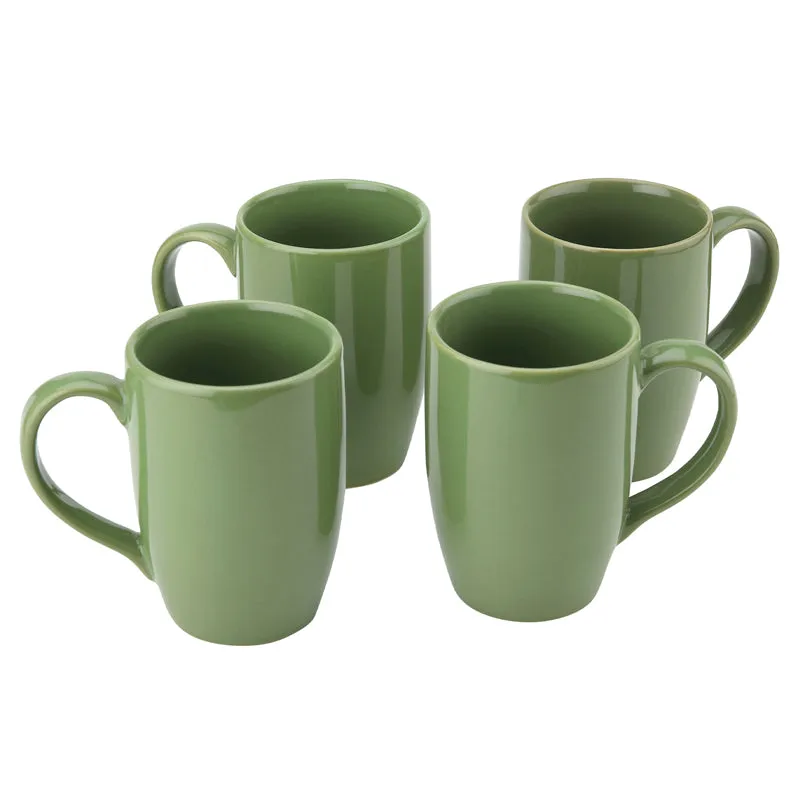 Kopi Ceramic Coffee Mug (Green/350 mL Each) - Set Of Four media 4