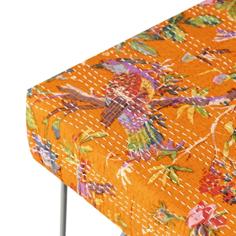 Havex Sheesham Wooden Bench - Orange media 6