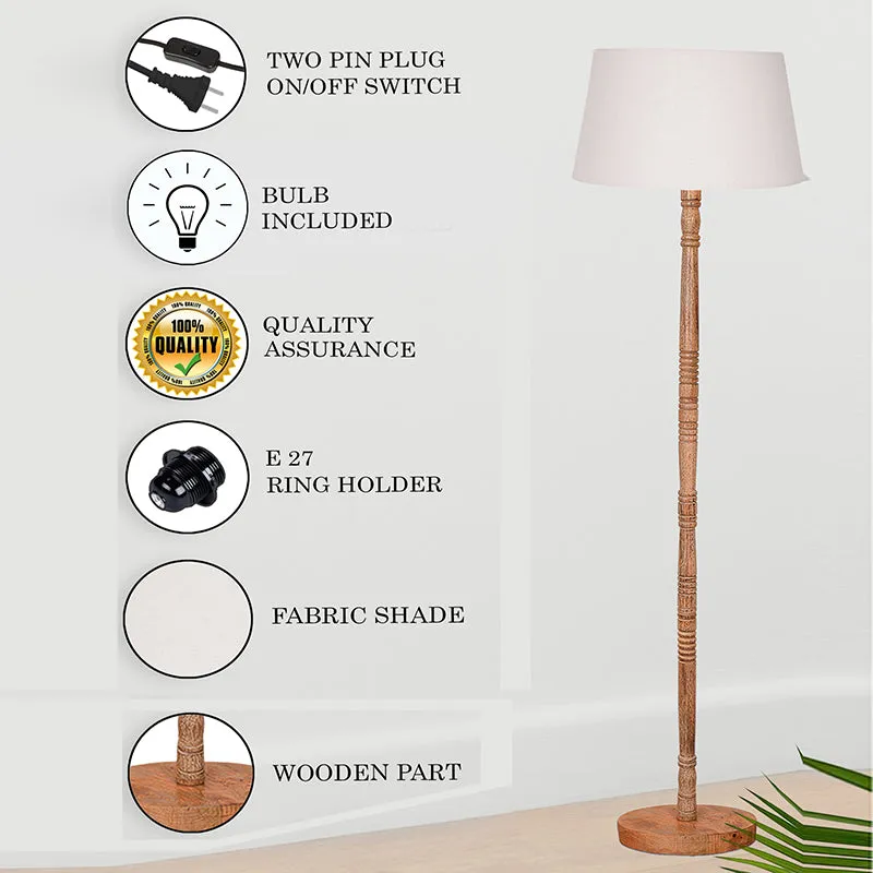 Elfin Neo Wooden Floor Lamp - White media 6